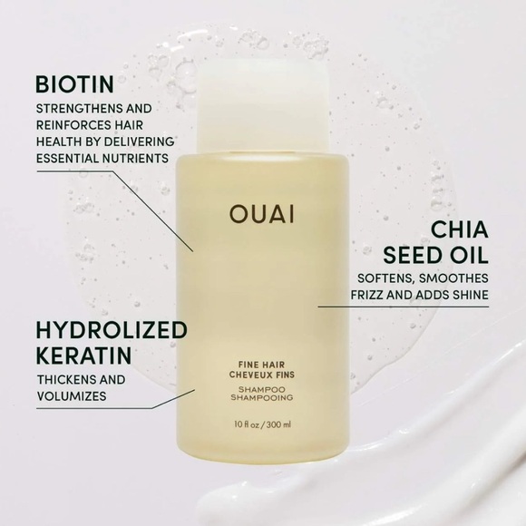 OUAI Sealed Bottle Fine Hair Shampoo MSRP$32 - Picture 3 of 5